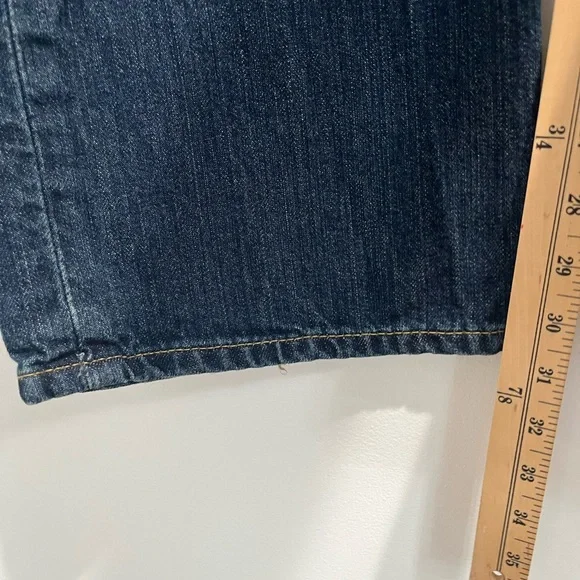 Polo Ralph Lauren Vintage Y2K Leather Patch Straight Leg Jeans Sz. 40x32‎
